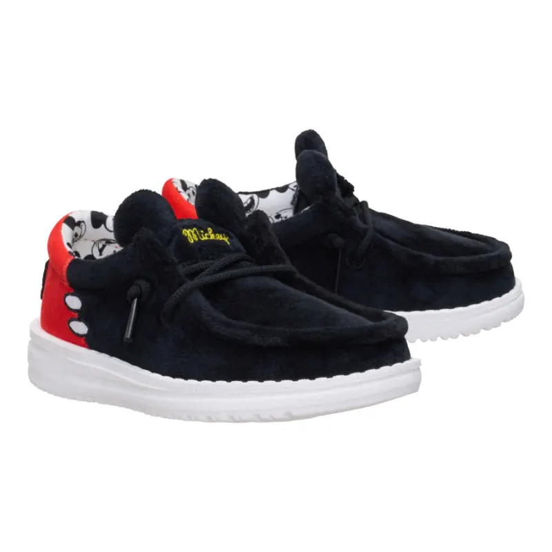 HEYDUDE Disney Mickey Mouse Wally Toddler – Black/Red online
