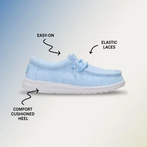 HEYDUDE Wally Toddler Stretch Jersey – Light Blue online