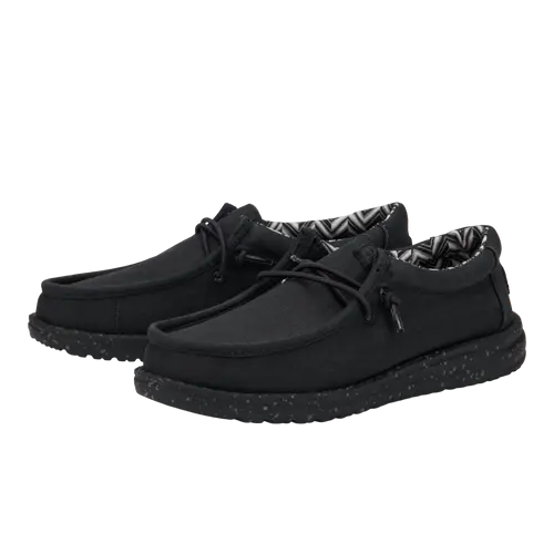 HEYDUDE Wally Youth Stretch Canvas – Black/Black online