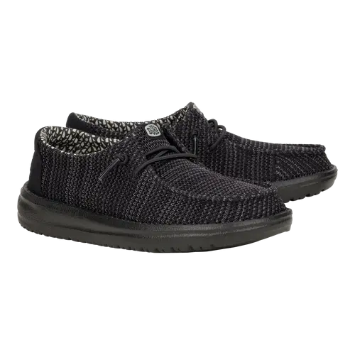 HEYDUDE Wendy Youth Stretch Mesh – Black/Black online
