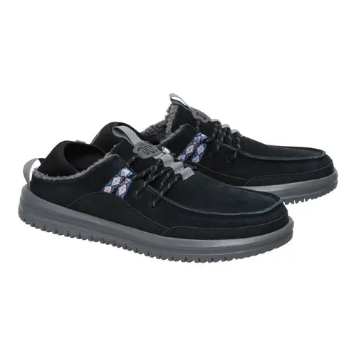 HEYDUDE Bradley Blipper Suede – Black/Smoke Grey online