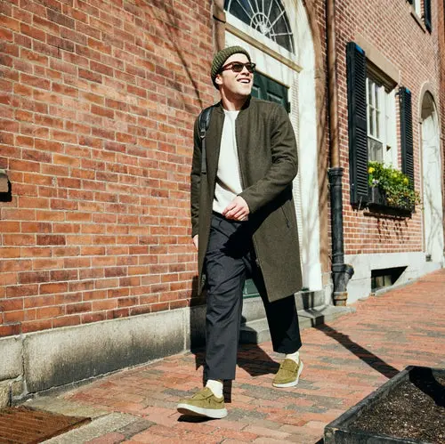 HEYDUDE Wally Comf Suede – Dark Olive/Stone Grey online