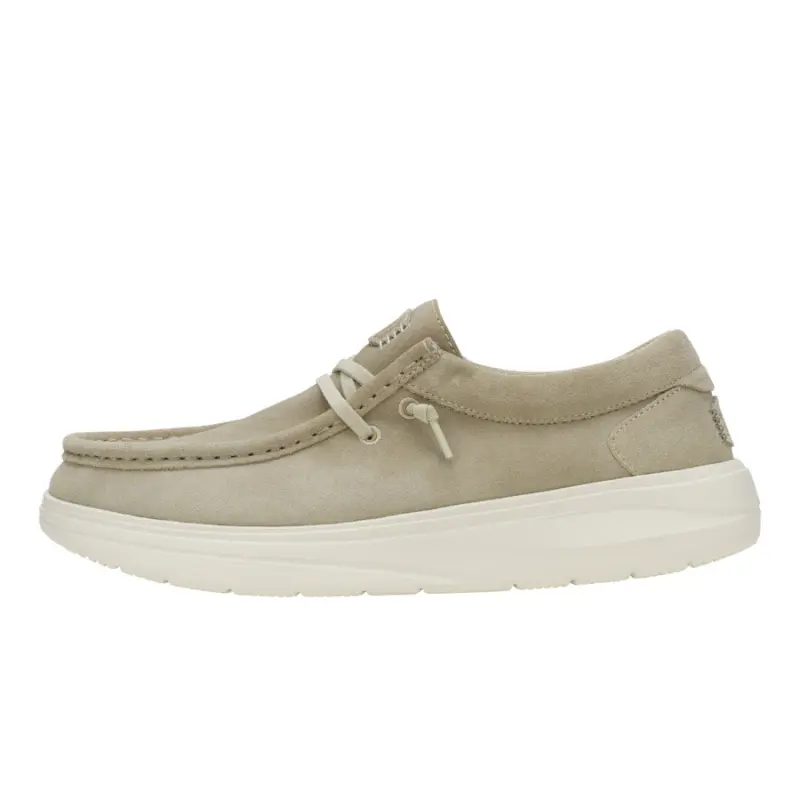 HEYDUDE Wally Comf Suede – Stone Grey/Silver Birch online