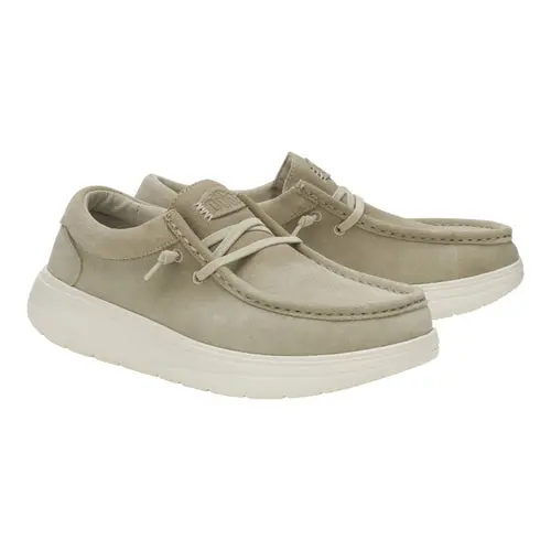 HEYDUDE Wally Comf Suede – Stone Grey/Silver Birch online