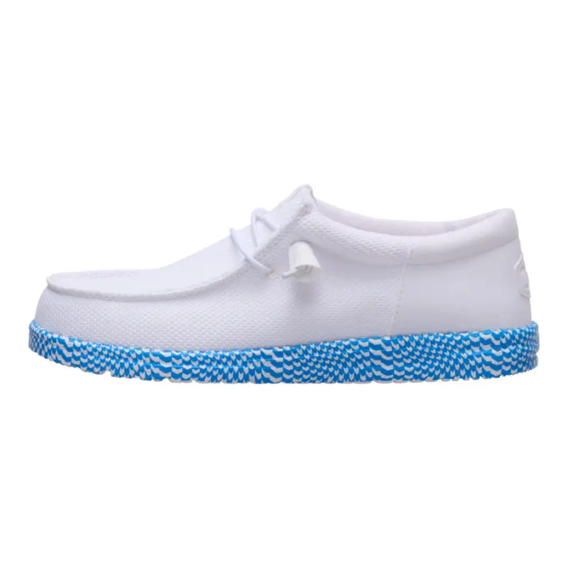 HEYDUDE Wally Funk Warped Geo – White/Brilliant Blue online