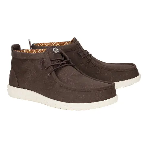 HEYDUDE Wally Mid Stretch Canvas – Brown online