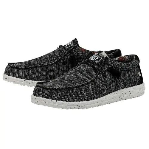 HEYDUDE Wally Sox Stitch – Black White online