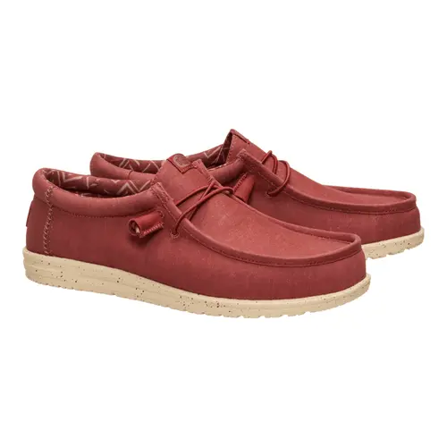 HEYDUDE Wally Stretch Canvas – Burnt Red/Boulder Tan online