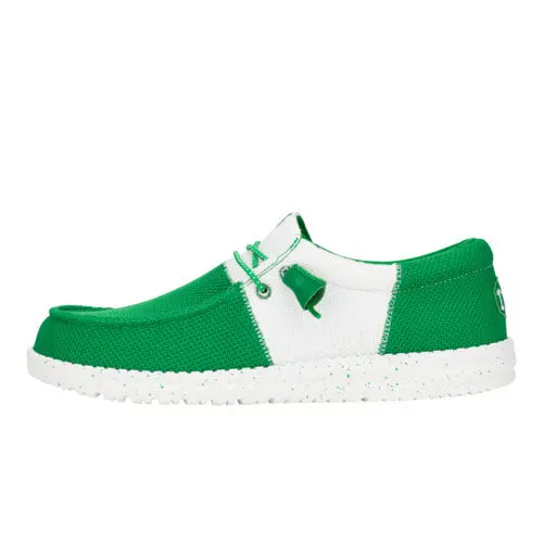 HEYDUDE Wally Tri Varsity Mesh – Green/White online