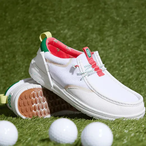 HEYDUDE Wally Golf Essentials – White/Wood Ash online