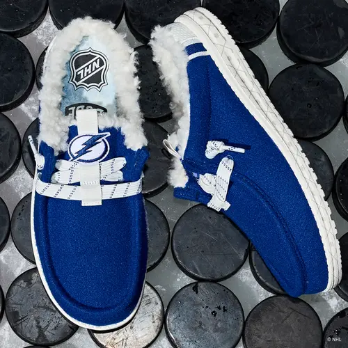 HEYDUDE NHL® Tampa Bay Lightning® Wally Slip – Varsity Blue/White online