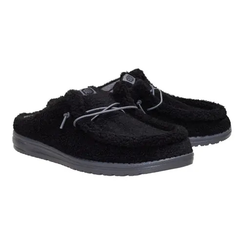 HEYDUDE Wally Slip Sherpa – Black online