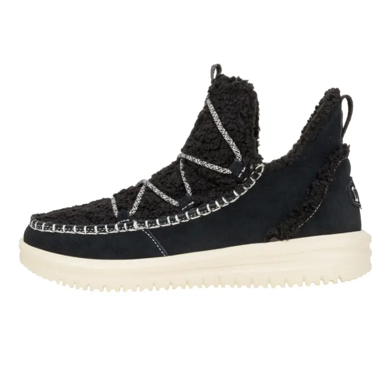 HEYDUDE Camden Suede Cozy – Black online