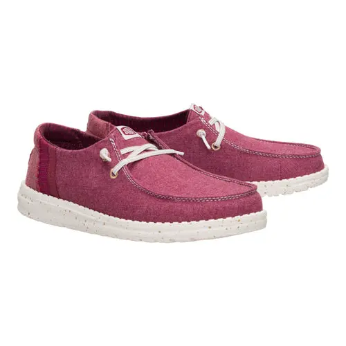 HEYDUDE Wendy Break Brushed Linen – Burgundy online