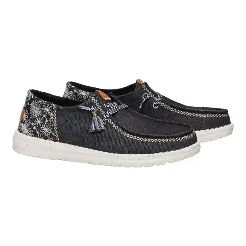 HEYDUDE Wendy Funk Embroidered Floral – Black online