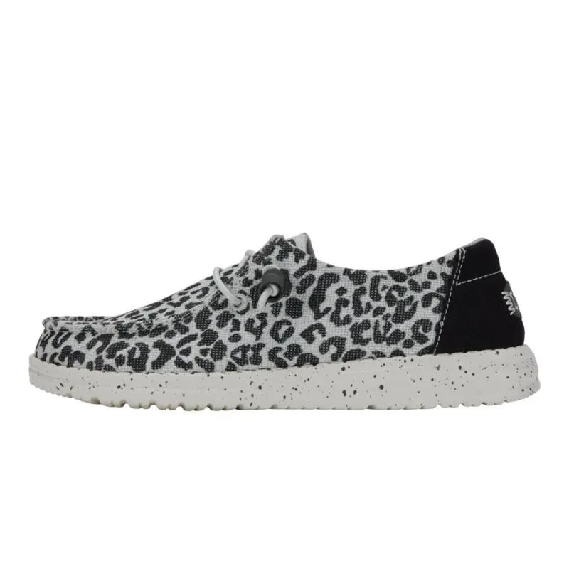 HEYDUDE Wendy Leopard – Black/Grey online