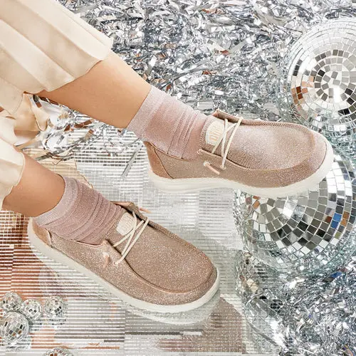 HEYDUDE Wendy Metallic Sparkle – Rose Gold online