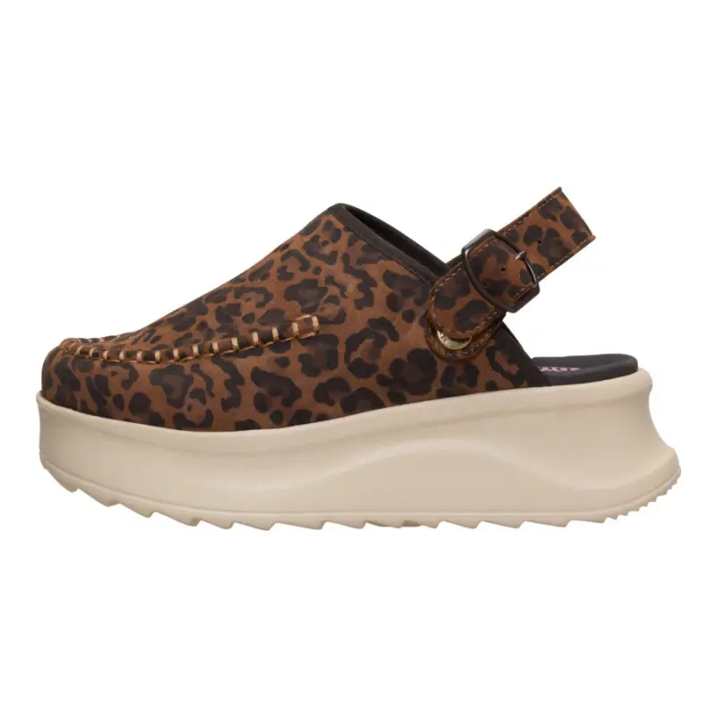 HEYDUDE Delray Clog Suede – Brown Leopard online