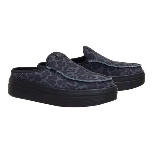 HEYDUDE Austin Lift Suede Animal – Black Leopard online