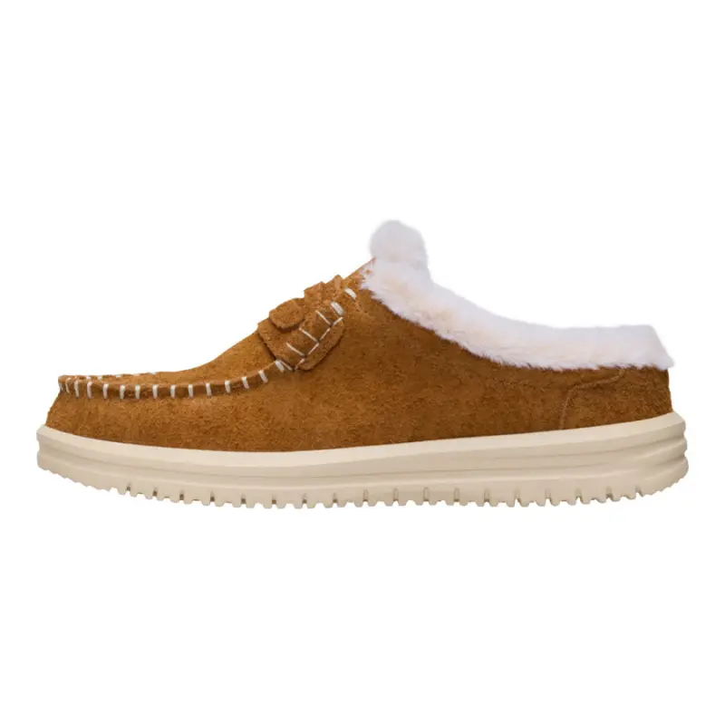 HEYDUDE Wendy NXT Mule Cozy – Spice Brown/Wood Ash online